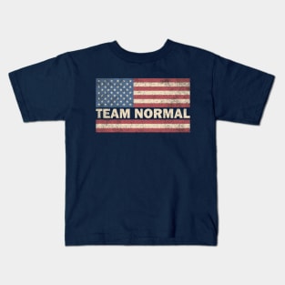 Team Normal USA Flag Kids T-Shirt